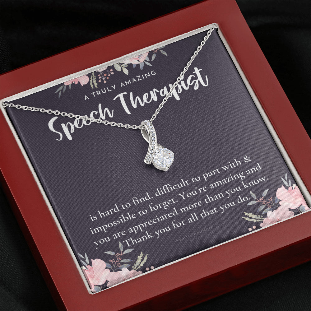 Speech Therapist Gift, Amazing Speech Therapist Gift Necklace, Language Pathologist, Gift for Speech Pathologist