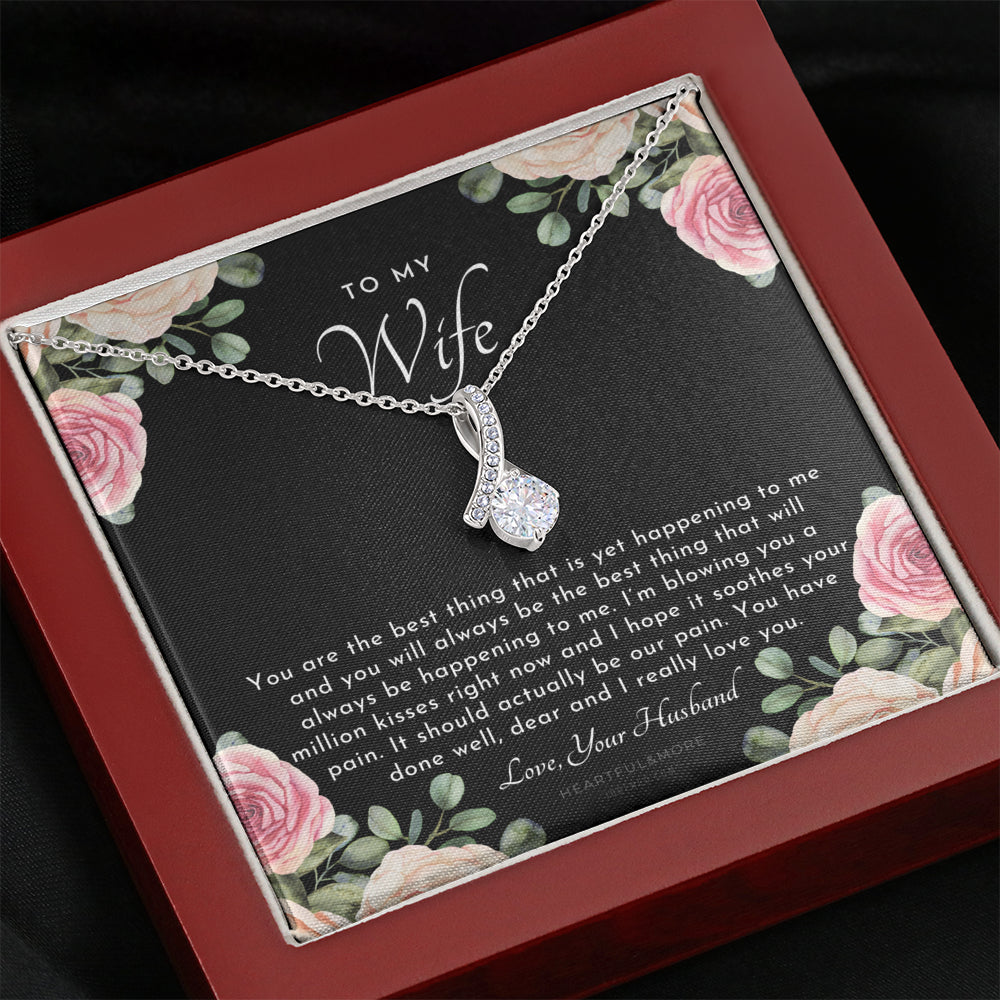 ALLURING BEAUTY Necklace, Postpartum Gift for Wife, Gift for Wife Post Pregnancy, Becoming A Mother Gift, Gift For Wife Birth, Wife After Pregnancy Necklace, Wife Becoming A Mom