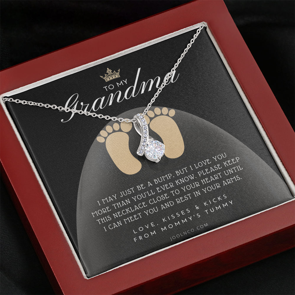 New Grandma Gift | Mom to Grandma Necklace | Pregnancy Announcement Grandparent | First Time Grandma Gifts | New Grandma Necklace