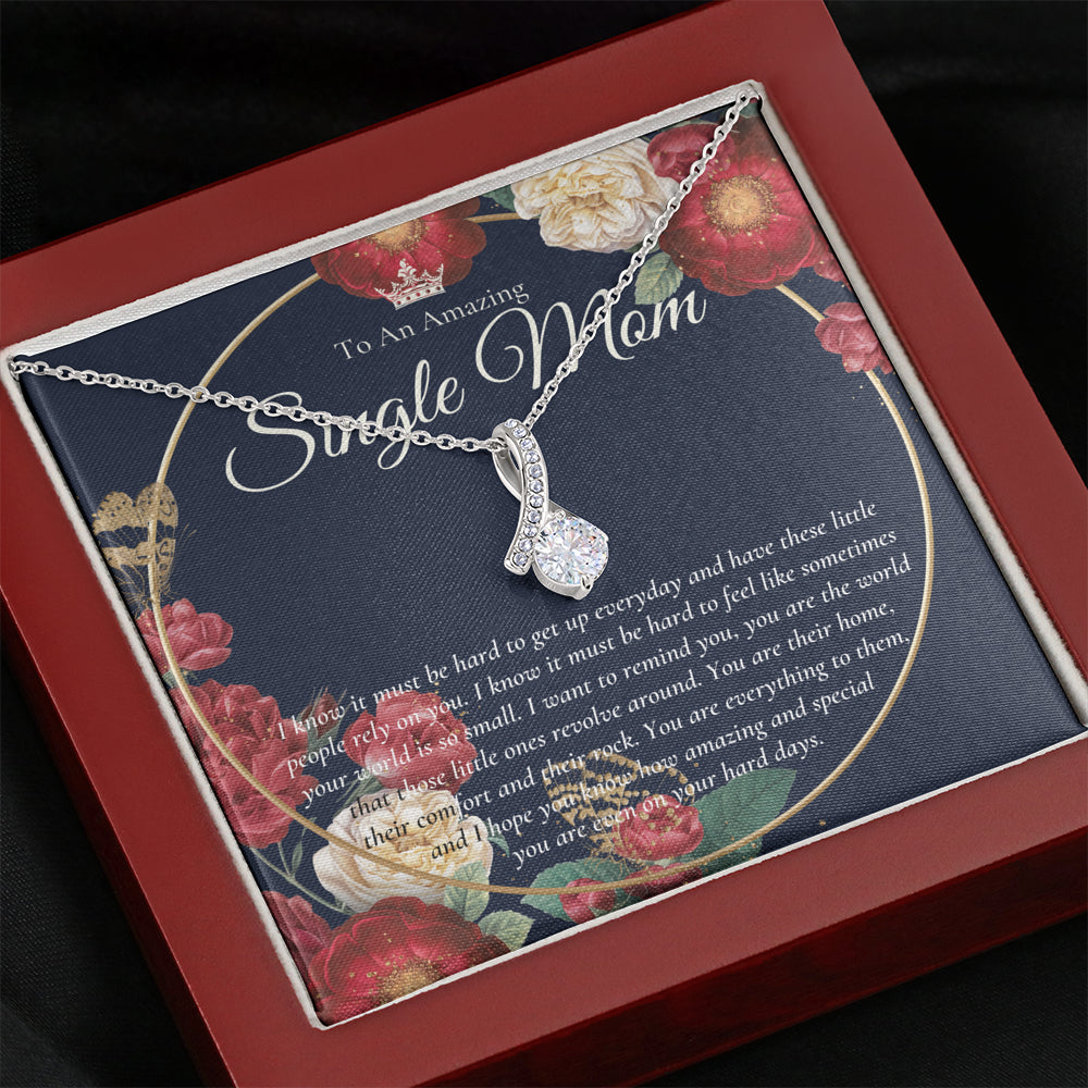 ALLURING BEAUTY Necklace, Single Mom Gift, Mothers Day Gift, Present for Single mother, Super mom Necklace, Gift for Single Mother, Jewelry for Mom