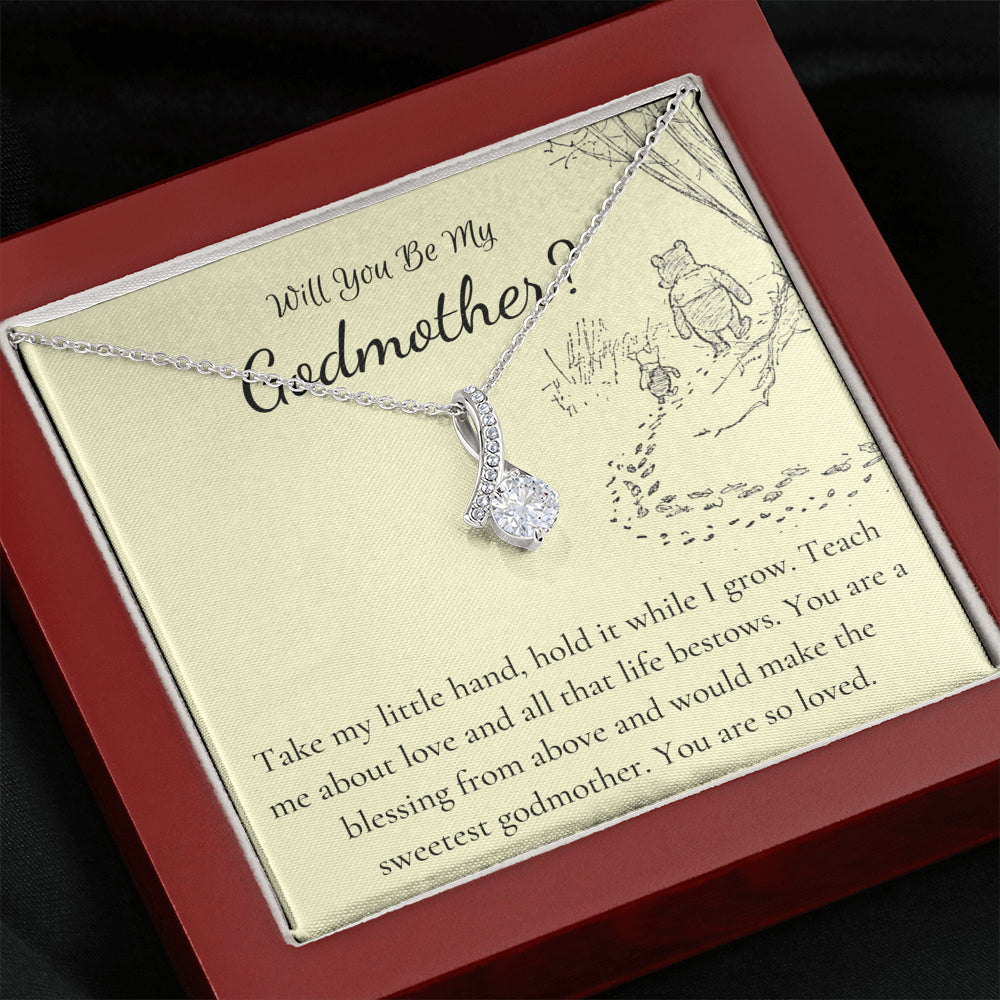 god mother necklace yellow