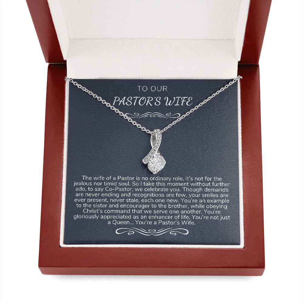 Pastor's Wife Appreciation Gift Necklace, Bible Study Gift, Christmas Present For Pastor's Wife, Best Preacher Wife Gift, Priest Wife Gift