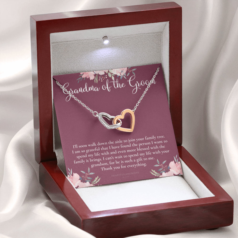 Grandmother of the Groom Gift Necklace, Grandma Wedding Gift, Nana, Bridal Shower, Rehearsal Dinner, Thank You Gift