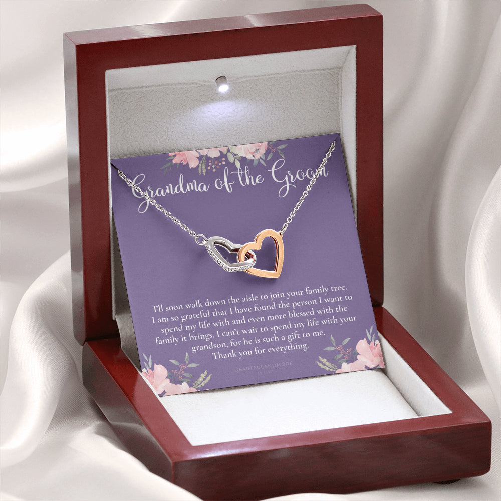 Grandmother of the Groom Gift Necklace, Grandma Wedding Gift, Nana, Bridal Shower, Rehearsal Dinner, Thank You Gift