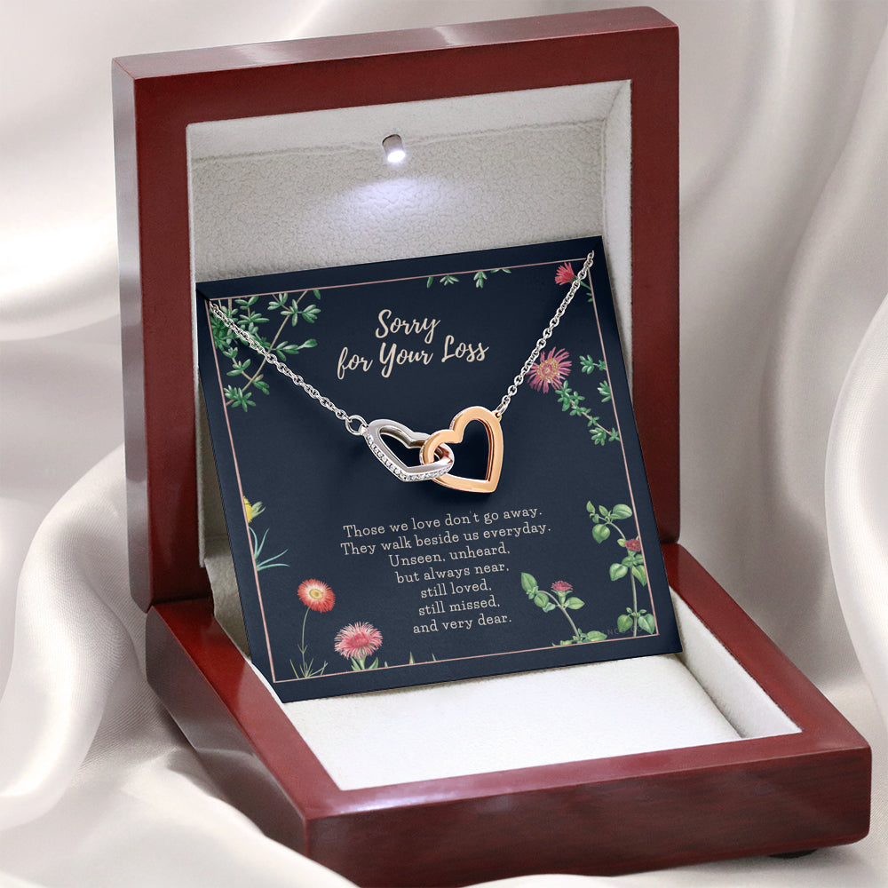 Loss of Loved one necklace, Loss of mother gift, Loss of father gift, Sorry for your loss, Sympathy gift, Sterling Silver, Pet loss gift