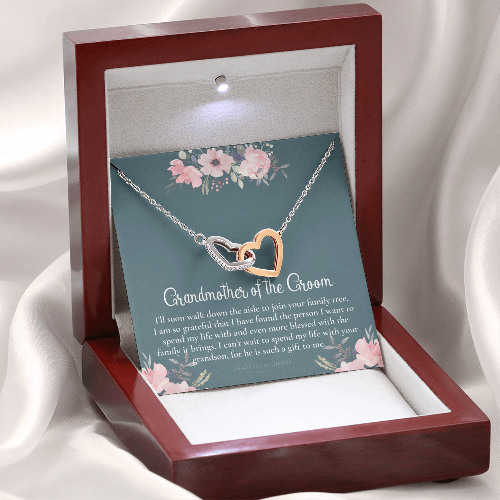 Grandmother of the Groom Gift Necklace, Grandma Wedding Gift, Nana, Bridal Shower, Rehearsal Dinner, Thank You Gift