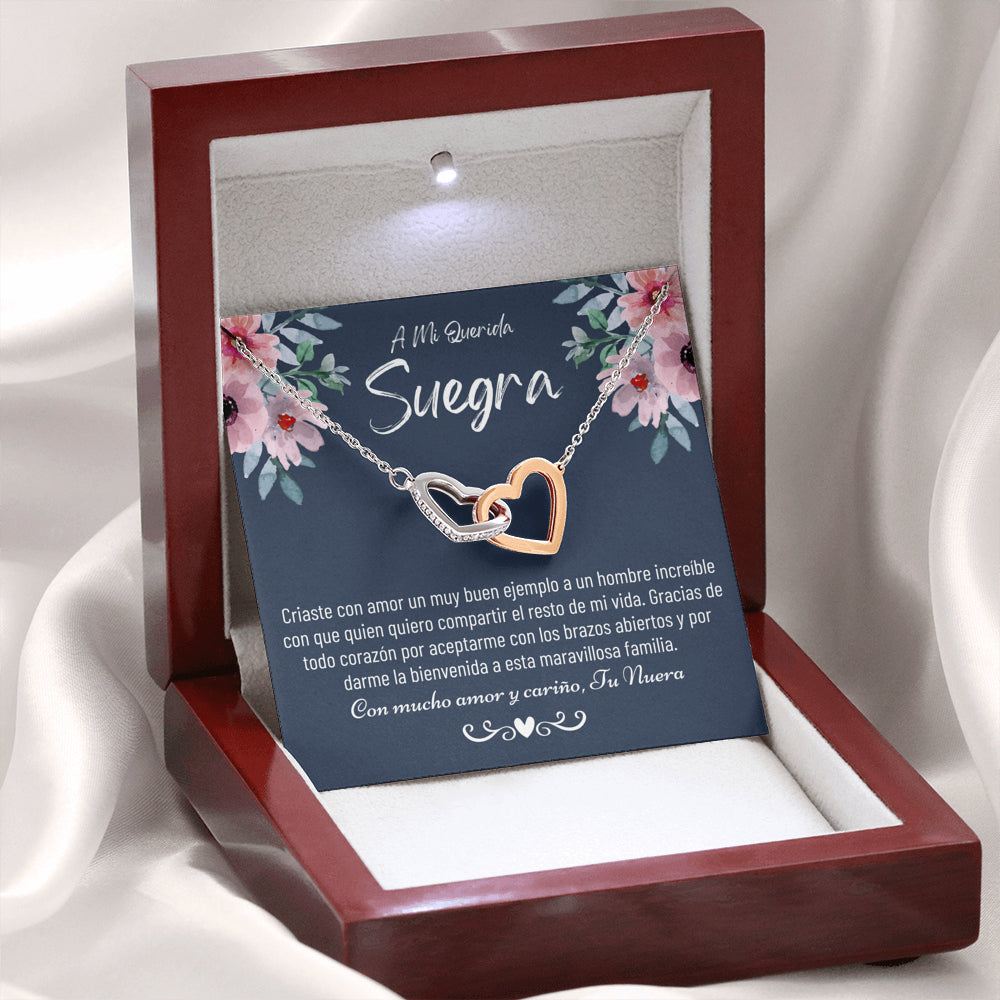 Suegra Necklace Gift, Spanish Mother In Law Gift from Daughter In Law, Regalo Para Mi Suegra,Nuera A Suegra Cumpleaños De La Suegra,Jewelry
