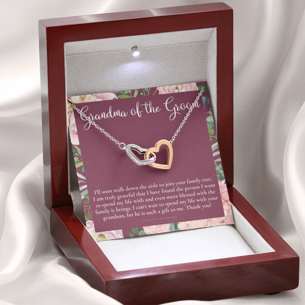 Grandmother of the Groom Gift Necklace, Grandma Wedding Gift, Nana, Bridal Shower, Rehearsal Dinner, Thank You Gift