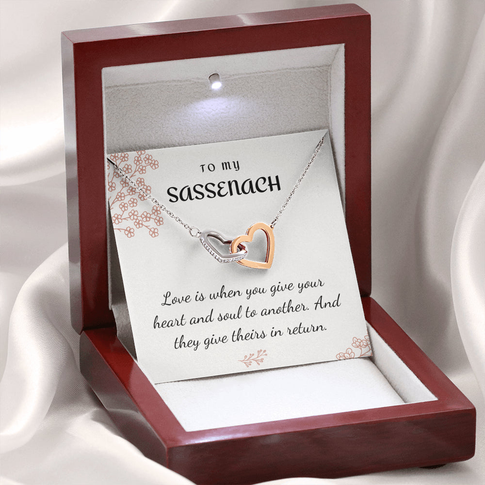 To My Sassenach, Outlander Gift, Outlander Gift Box, Outlander Jewelry, Outlander Charm, Outlander Necklace, Outlander Gifts, gift for wife, sassenach gift, sassenach Necklace, sassenach gifts, gift for girlfriend, gift for fiance