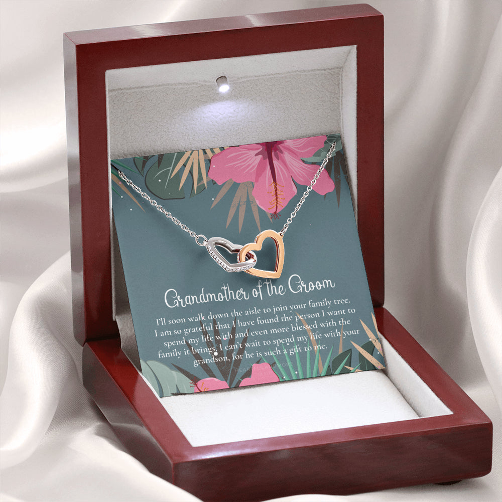 Grandmother of the Groom Gift Necklace, Grandma Wedding Gift, Nana, Bridal Shower, Rehearsal Dinner, Thank You Gift