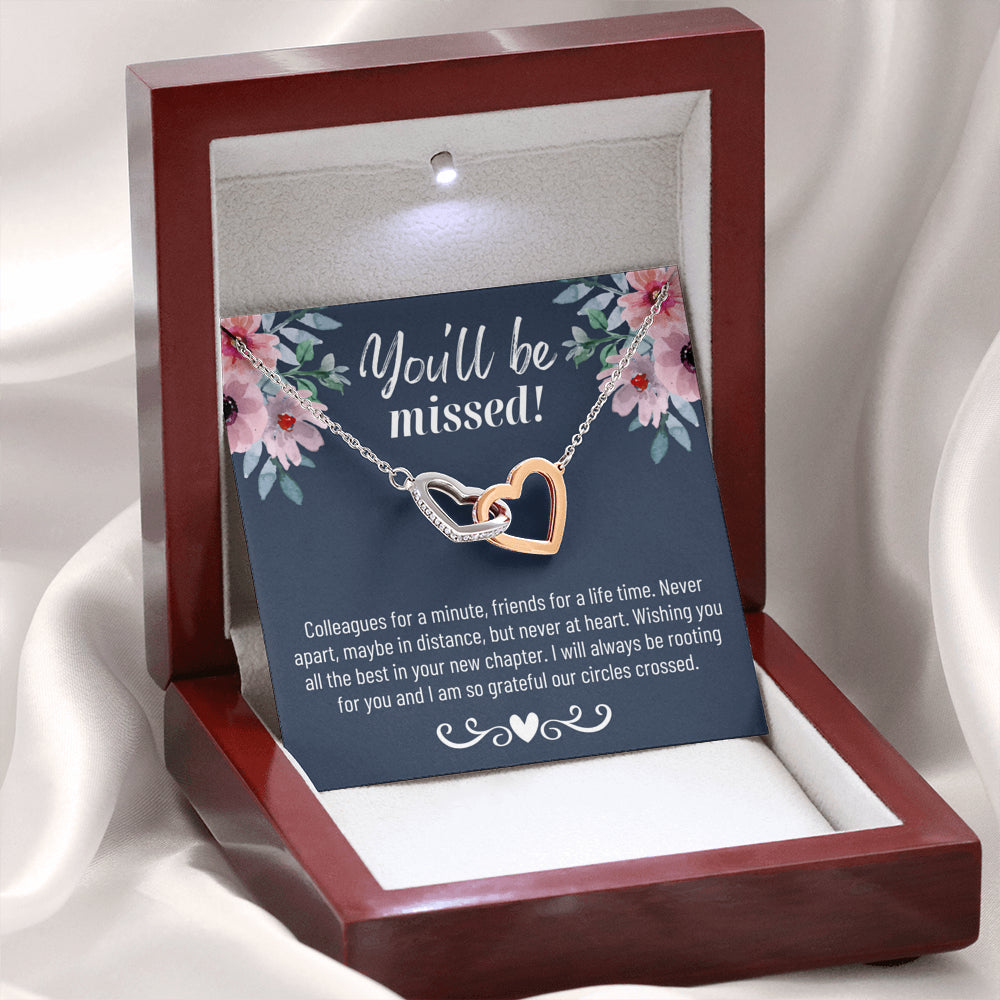 Thank You Gift, Appreciation Gift, Thank You Necklace, Leaving Job Gift for Coworker, Coworker Gift