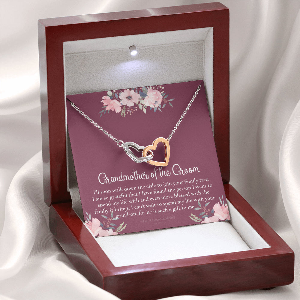 Grandmother of the Groom Gift Necklace, Grandma Wedding Gift, Nana, Bridal Shower, Rehearsal Dinner, Thank You Gift