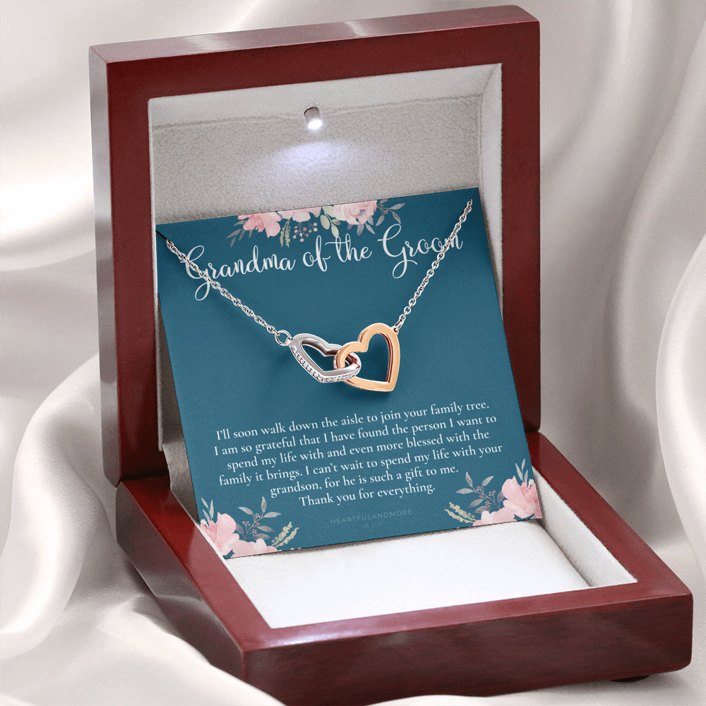Grandmother of the Groom Gift Necklace, Grandma Wedding Gift, Nana, Bridal Shower, Rehearsal Dinner, Thank You Gift