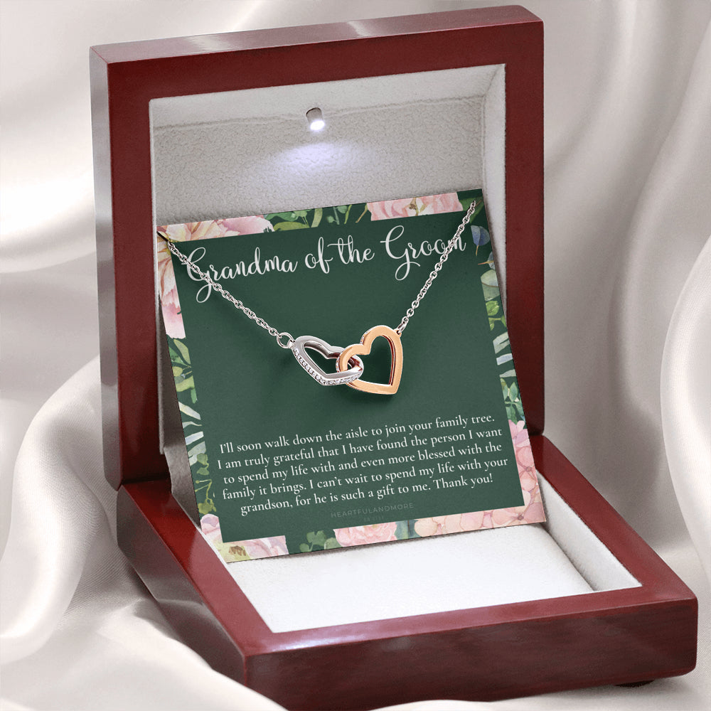 Grandmother of the Groom Gift Necklace, Grandma Wedding Gift, Nana, Bridal Shower, Rehearsal Dinner, Thank You Gift