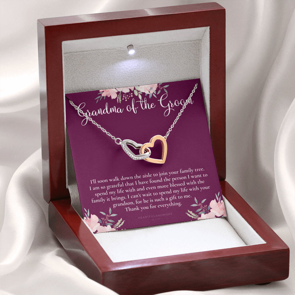 Grandmother of the Groom Gift Necklace, Grandma Wedding Gift, Nana, Bridal Shower, Rehearsal Dinner, Thank You Gift