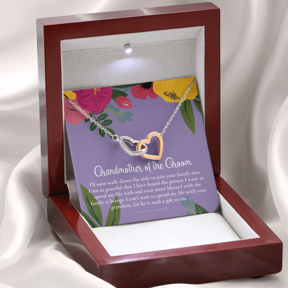 Grandmother of the Groom Gift Necklace, Grandma Wedding Gift, Nana, Bridal Shower, Rehearsal Dinner, Thank You Gift