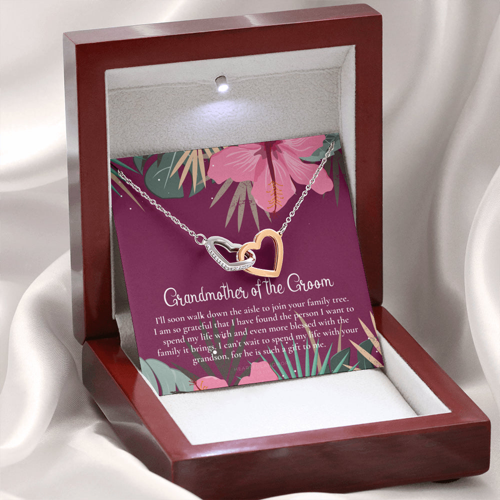 Grandmother of the Groom Gift Necklace, Grandma Wedding Gift, Nana, Bridal Shower, Rehearsal Dinner, Thank You Gift