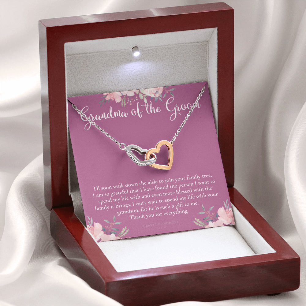 Grandmother of the Groom Gift Necklace, Grandma Wedding Gift, Nana, Bridal Shower, Rehearsal Dinner, Thank You Gift