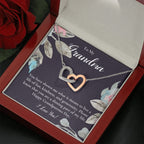 Gift For Grandma Necklace, Grandmother Birthday Gift From Granddaughter/Grandson, To My Grandma Necklace Gift, Grandmother Gift, Grandparents Day Gift
