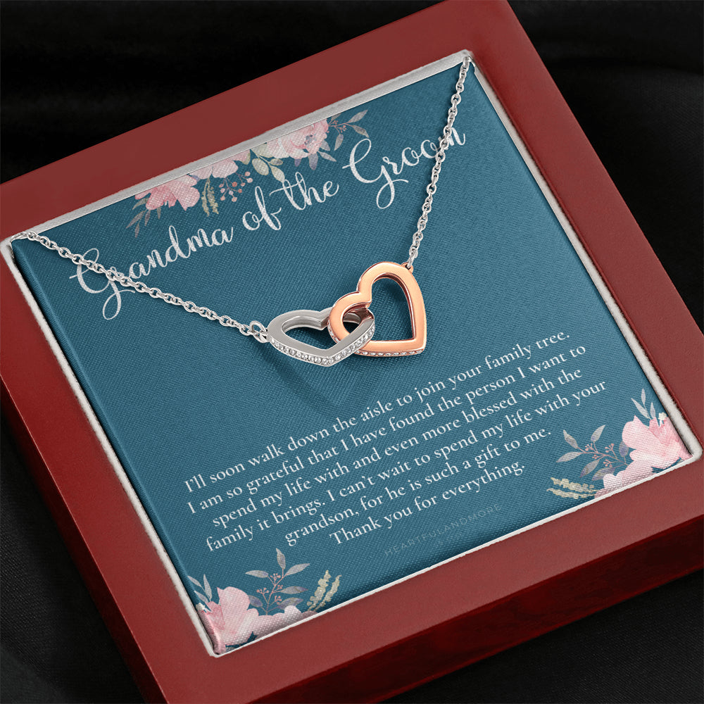 Grandmother of the Groom Gift Necklace, Grandma Wedding Gift, Nana, Bridal Shower, Rehearsal Dinner, Thank You Gift