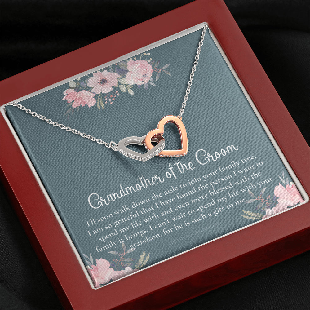 Grandmother of the Groom Gift Necklace, Grandma Wedding Gift, Nana, Bridal Shower, Rehearsal Dinner, Thank You Gift