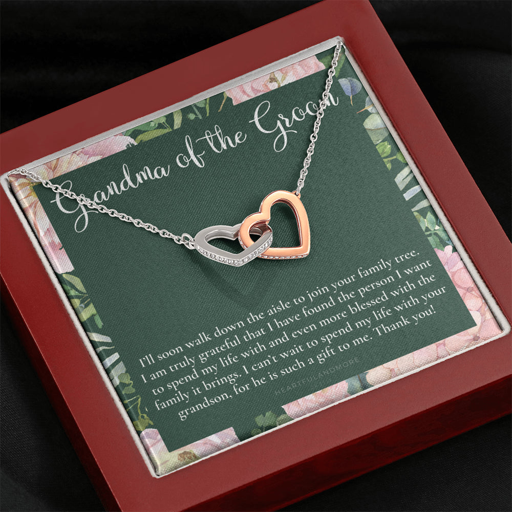 Grandmother of the Groom Gift Necklace, Grandma Wedding Gift, Nana, Bridal Shower, Rehearsal Dinner, Thank You Gift