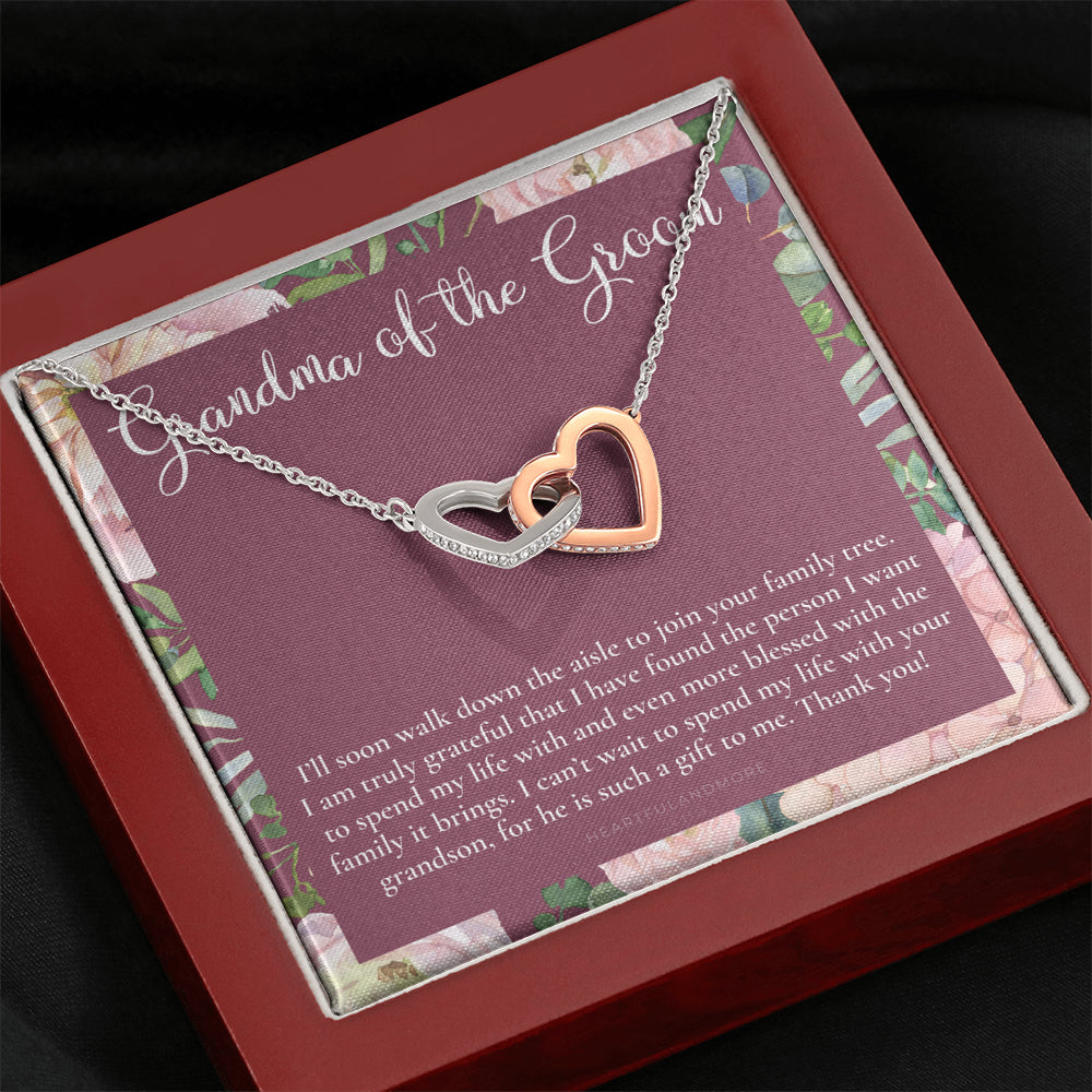 Grandmother of the Groom Gift Necklace, Grandma Wedding Gift, Nana, Bridal Shower, Rehearsal Dinner, Thank You Gift