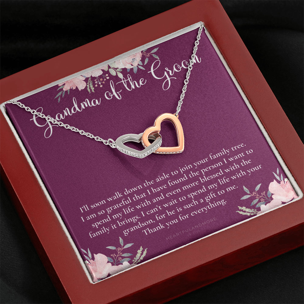 Grandmother of the Groom Gift Necklace, Grandma Wedding Gift, Nana, Bridal Shower, Rehearsal Dinner, Thank You Gift