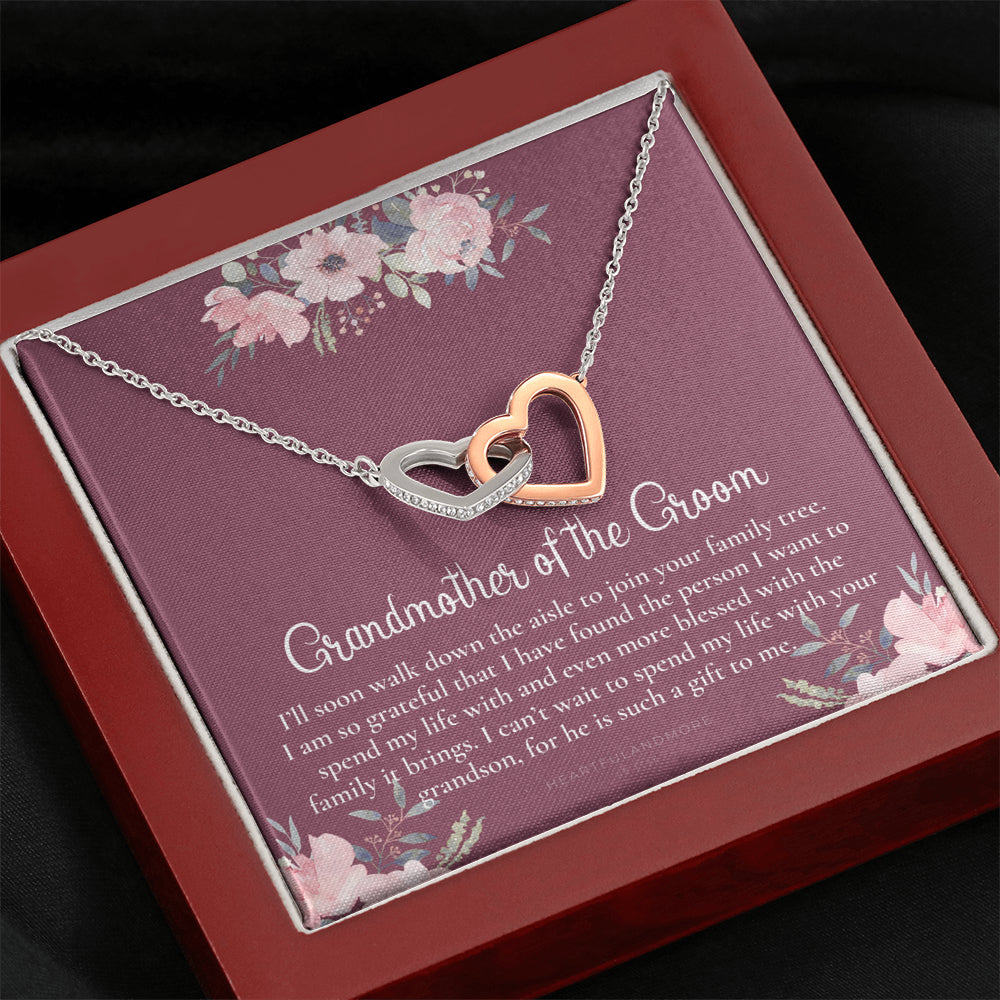 Grandmother of the Groom Gift Necklace, Grandma Wedding Gift, Nana, Bridal Shower, Rehearsal Dinner, Thank You Gift