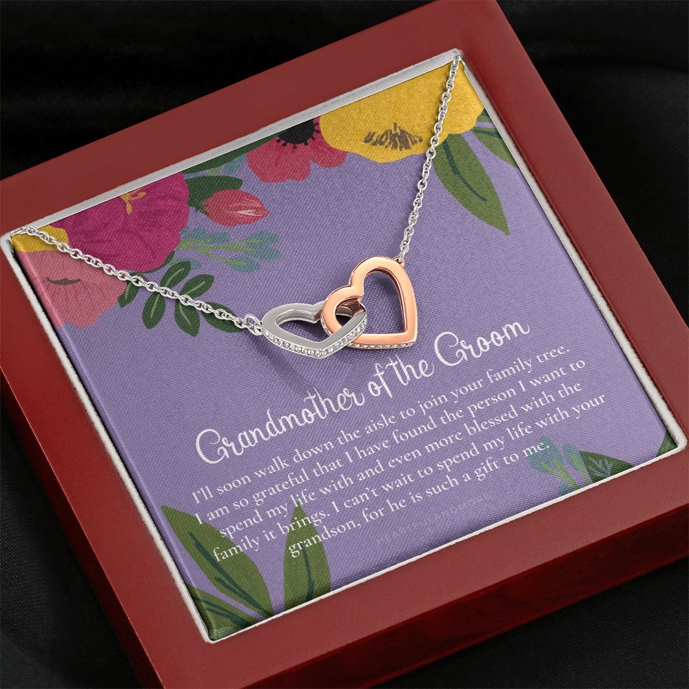 Grandmother of the Groom Gift Necklace, Grandma Wedding Gift, Nana, Bridal Shower, Rehearsal Dinner, Thank You Gift