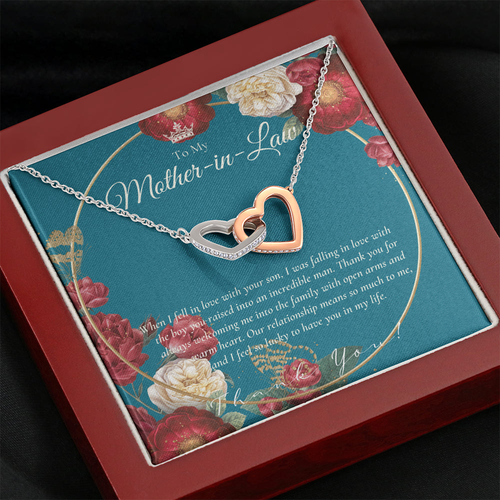 Interlocking Necklace | Mother in Law Gift | Mom in Law Jewelry | Mother's Day Gift for Mother-in-Law | Gift for Mother in Law | Mother-in-Law Necklace