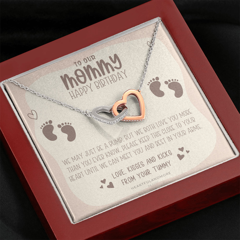 Twin Bump To Mom, New Mom Birthday, Birthday Gift for Twin Mom from Bump, Pregnant Wife Birthday Gift, Jewelry For Pregnant Wife, Expecting Wife Birthday