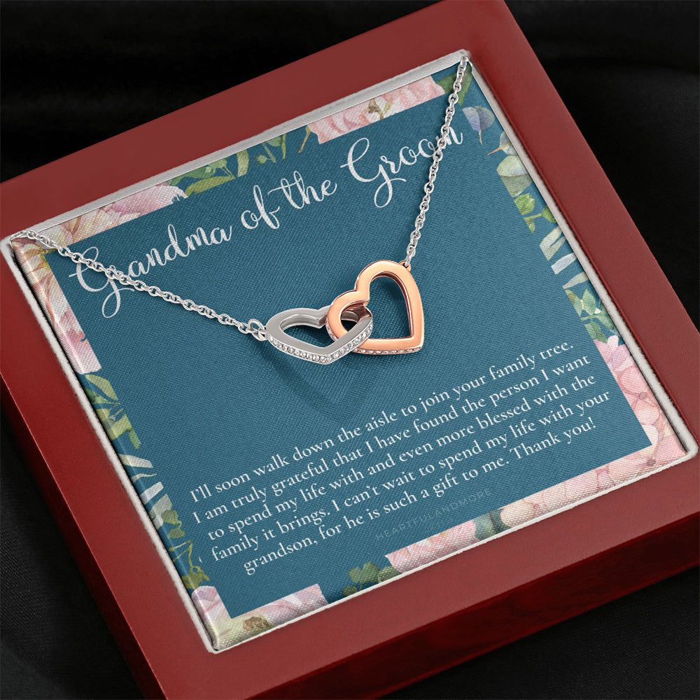 Grandmother of the Groom Gift Necklace, Grandma Wedding Gift, Nana, Bridal Shower, Rehearsal Dinner, Thank You Gift