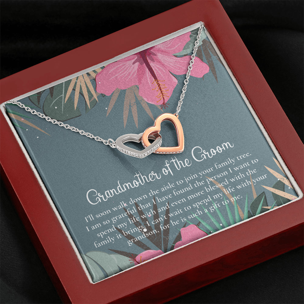 Grandmother of the Groom Gift Necklace, Grandma Wedding Gift, Nana, Bridal Shower, Rehearsal Dinner, Thank You Gift