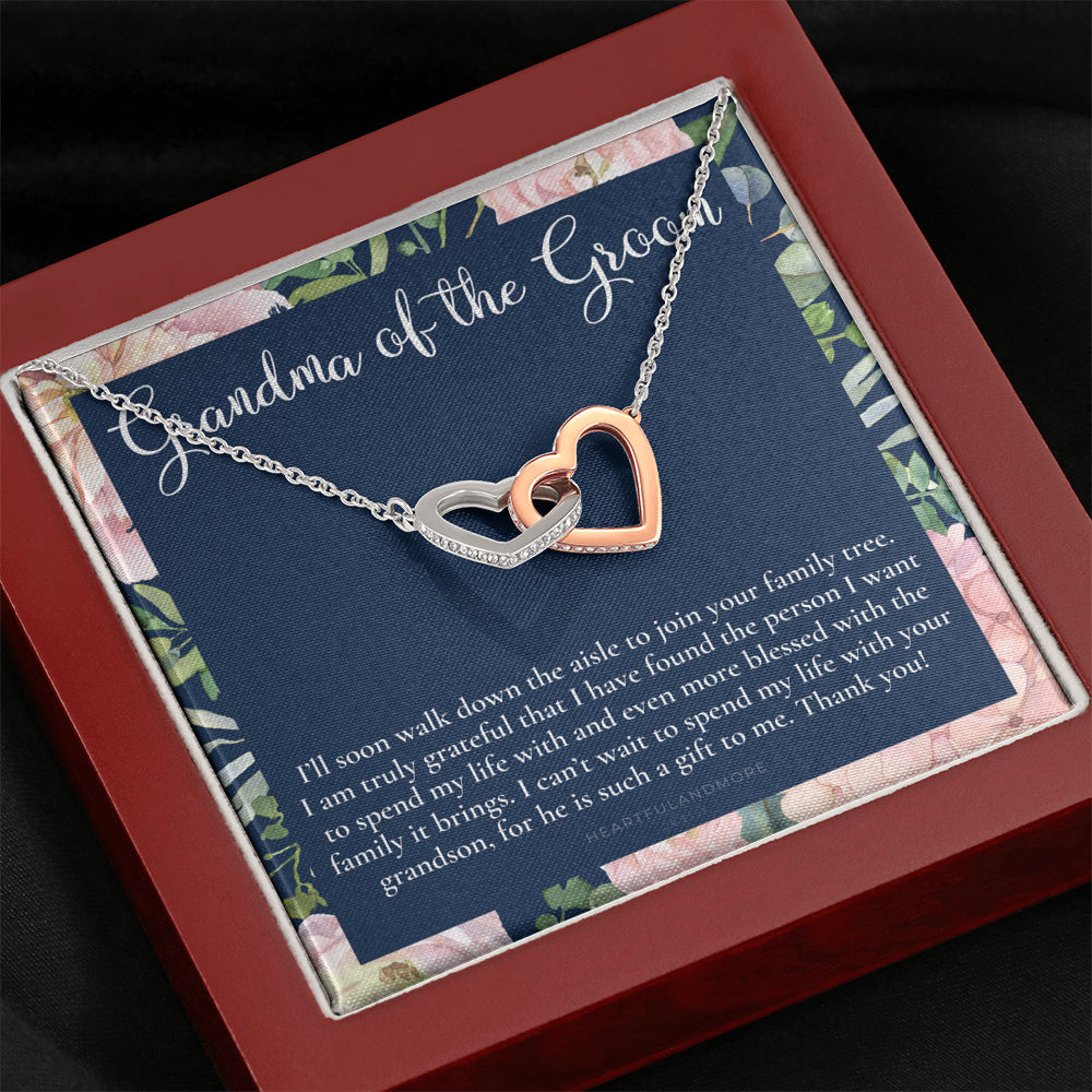 Grandmother of the Groom Gift Necklace, Grandma Wedding Gift, Nana, Bridal Shower, Rehearsal Dinner, Thank You Gift