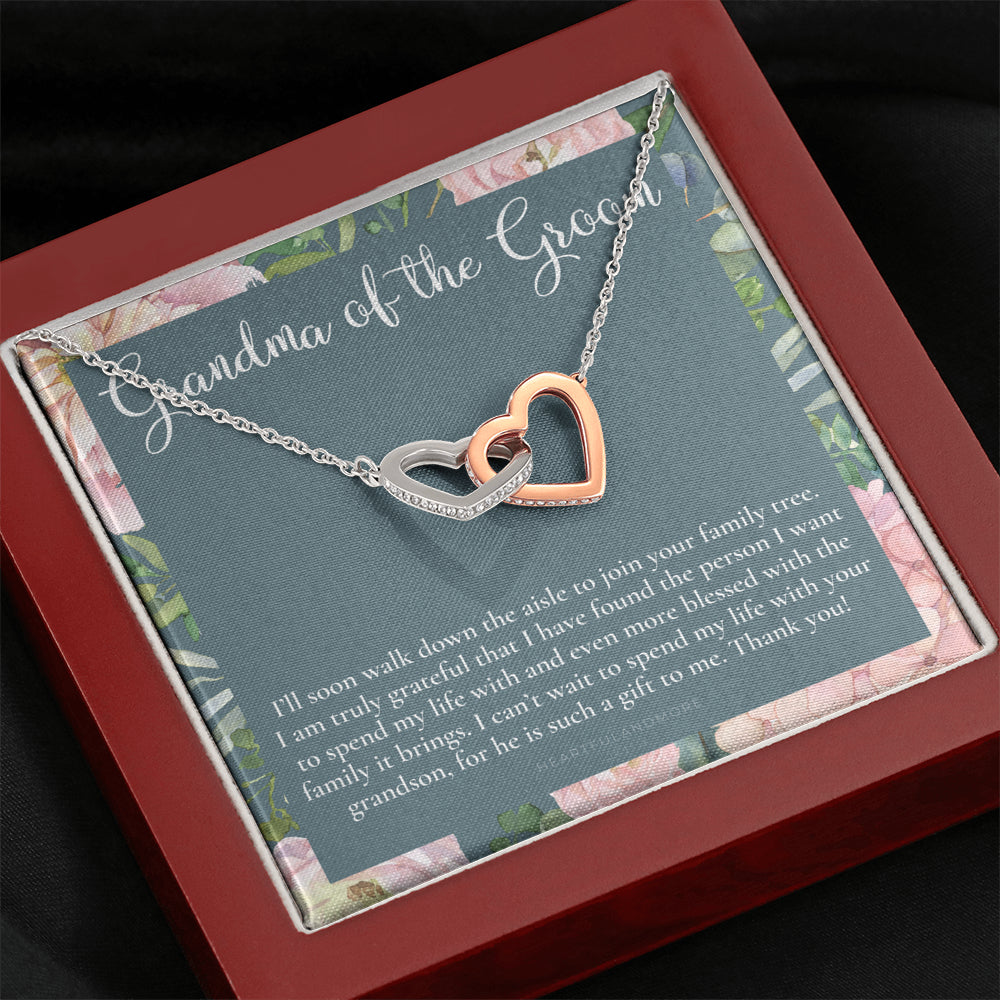 Grandmother of the Groom Gift Necklace, Grandma Wedding Gift, Nana, Bridal Shower, Rehearsal Dinner, Thank You Gift