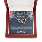 Thank You Gift, Appreciation Gift, Thank You Necklace, Leaving Job Gift for Coworker, Coworker Gift