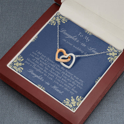 Daughter-In-Law Gift Necklace, Wedding Gift, Jewelry From Mother-In Law, Gift for Bride, Daughter-In-Heart, Welcoming Daughter In Law