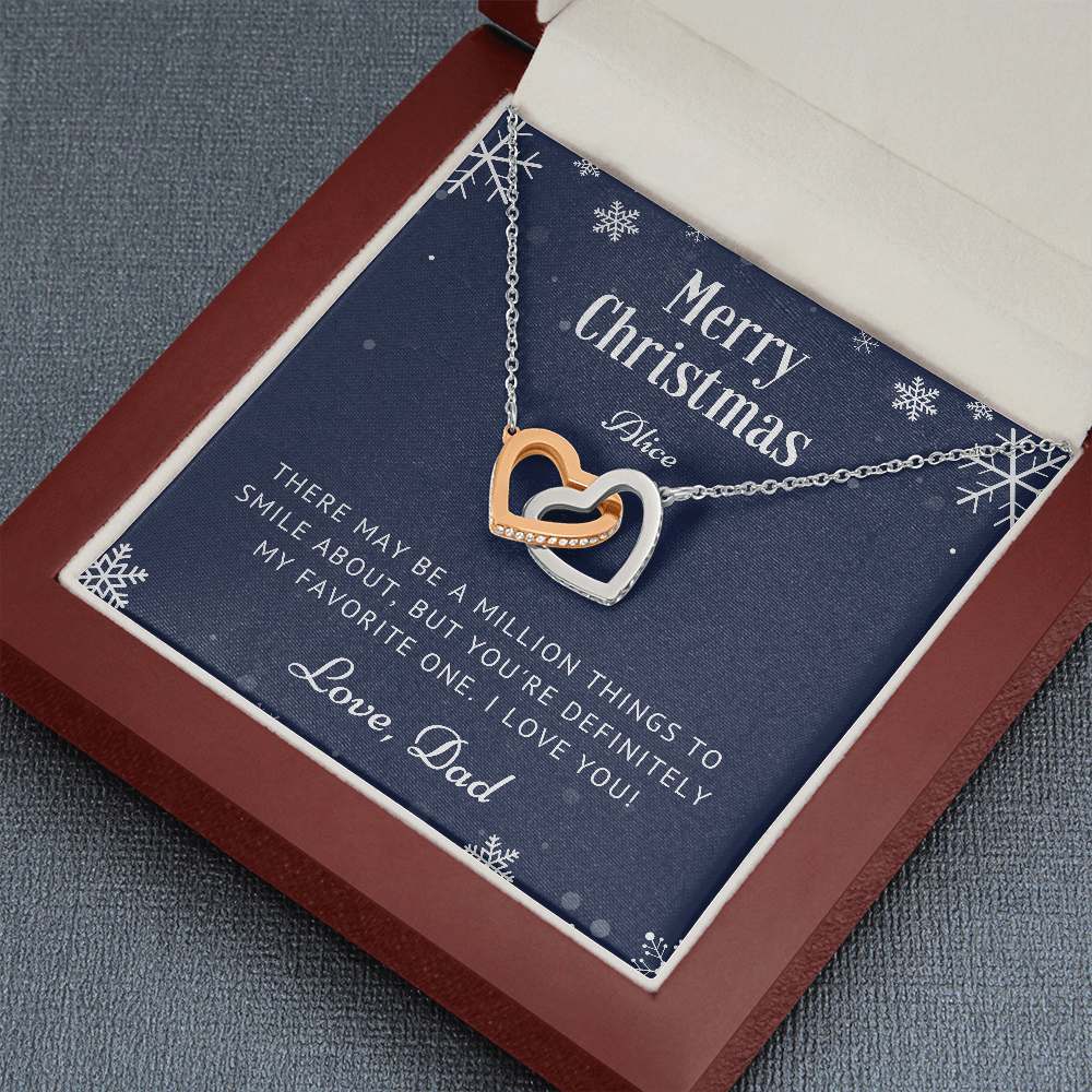 Personalized Christmas Gift for Daughter from Dad, Necklace Gift for Daughter, Daughter Christmas Gifts Ideas, Daughter Presents, Jewelry