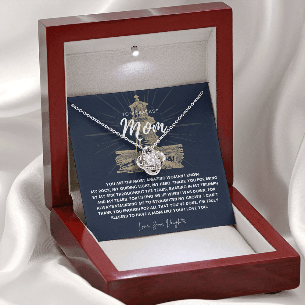 Badass Mom Gift | To My Badass Mom Necklace | Mother’s Day Gift | Daughter to Mom Gift | Gift from Daughter to Mom on Wedding Day | Mom gift