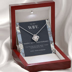 50 Year Anniversary Gift For Wife - Love Knot Necklace