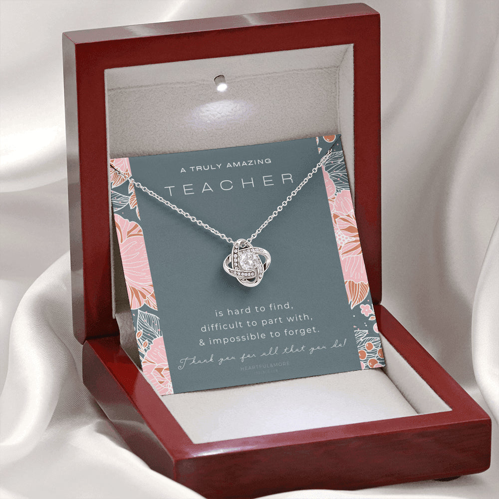 Teacher Gift, Gift for Teacher Necklace, A Truly Amazing Teacher Appreciation Gift, Gorgeous Necklace for Teacher