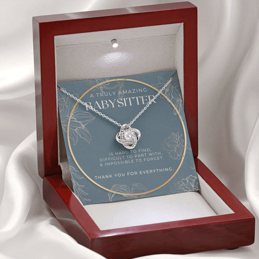 Nanny Appreciation Necklace Gift, Nanny Thank You Gift, Thank you Nanny, Gift for Nanny Leaving, A Truly Amazing Babysitter Gift, Best Nanny