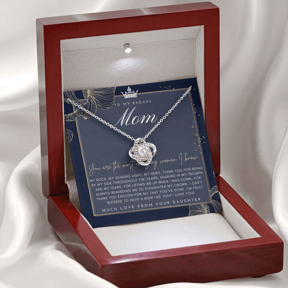 Badass Mom Gift | To My Badass Mom Necklace | Mother’s Day Gift | Daughter to Mom Gift | Gift from Daughter to Mom on Wedding Day | Mom gift