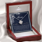 Love Knot Necklace | To My Badass Mom Necklace | Mother’s Day Gift | Personalized Mom Gift | Mothers Necklace | Gift for Mom | Best Mom Gift | Interlock Heart