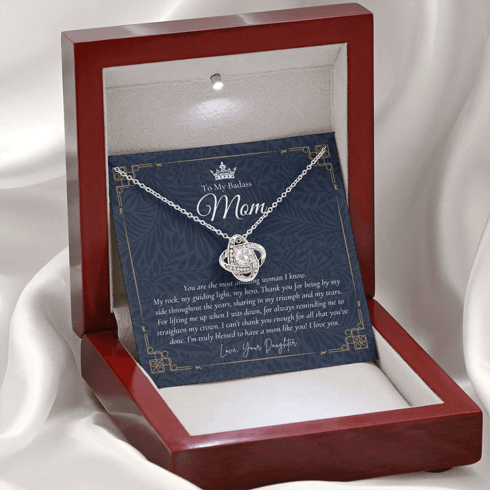 To My Badass Mom Necklace | Badass Mom Gift | Birthday Gift | Gift from Daughter on Wedding Day Mother’s Day Gift | Badass Mom | Love You Mom |  Personalized Mothers Necklace | Gift for Mom