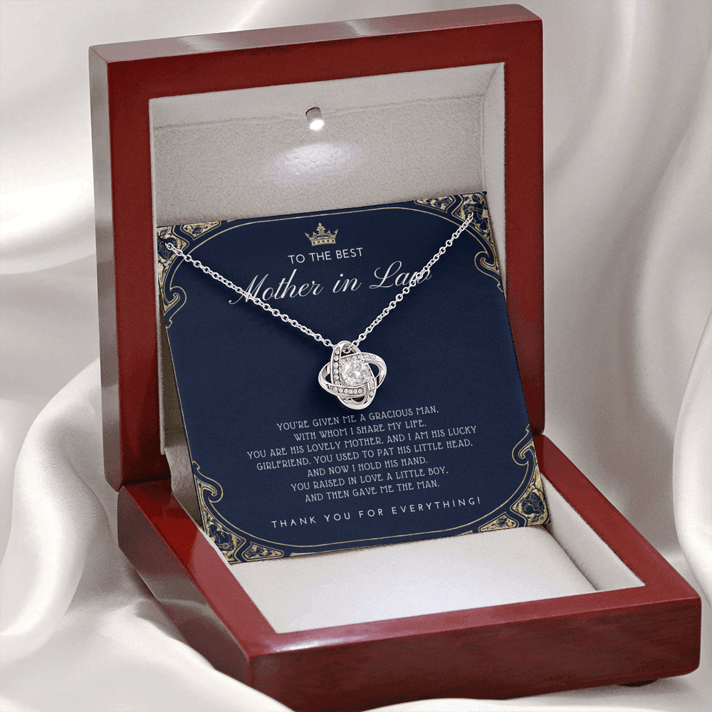Love Knot Necklace | Mother in Law Gift | Mom in Law Jewelry | Mother's Day Gift for Mother-in-Law | Gift for Mother in Law | Mother-in-Law Necklace