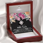 Gift For Female MRI Tech, MRI Tech Retirement Gift, MRI Tech Appreciation Gift, Birthday, Love Knot Necklace