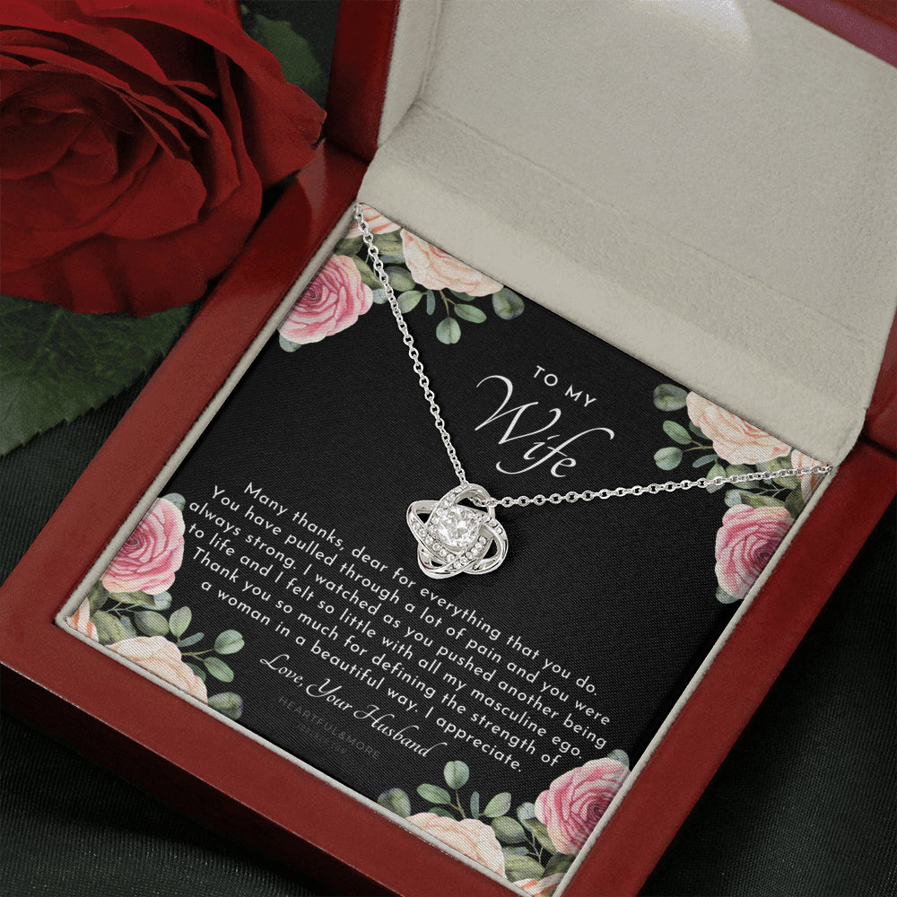 Postpartum Gift for Wife, Gift for Wife Post Pregnancy, Becoming A Mother Gift, Wife After Pregnancy Necklace, Wife Becoming A Mom