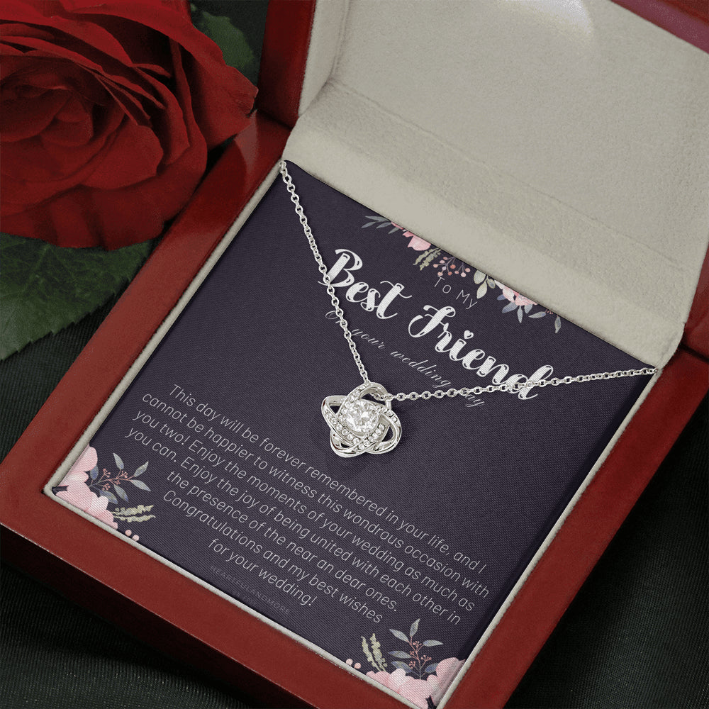 To My Best Friend On Her Wedding Day, Bride Gift From Maid of Honor, Best Friend Gift to Bride, Best Friend to Bride Necklace, Wedding Gift